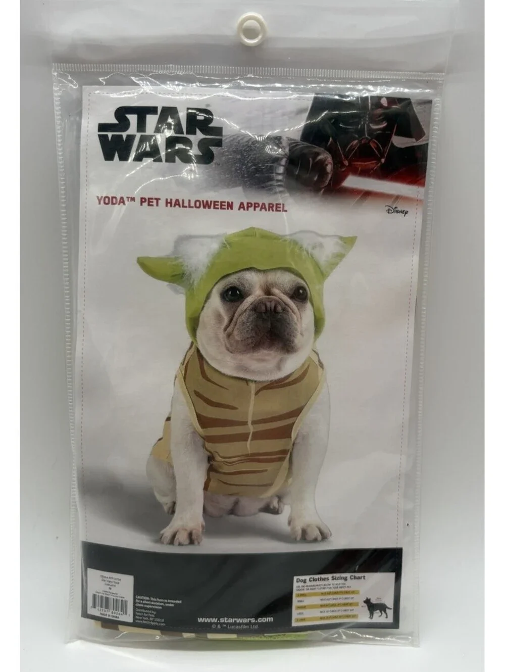 Yoda Dog Costume Disney Star Wars The Mandalorian Genuine Medium